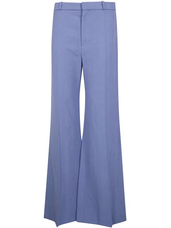 CHLOE Women Flare Pants CH26UPA36062 4E0 PEBBLE BLUE