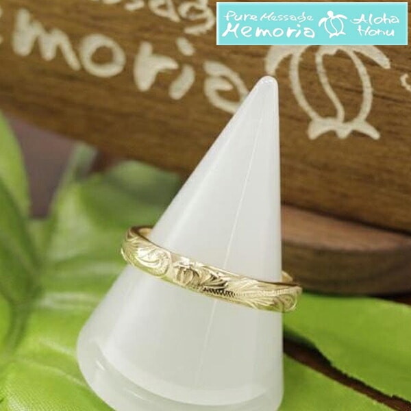 アロハホヌ リング メンズ レディース ステンレス ゴールド ALOHA HONU ハワイアンジュエリー ハワイアン ジュエリー ブランド スタイル ペアリング 指輪 ペア アクセサリー 安い リーズ