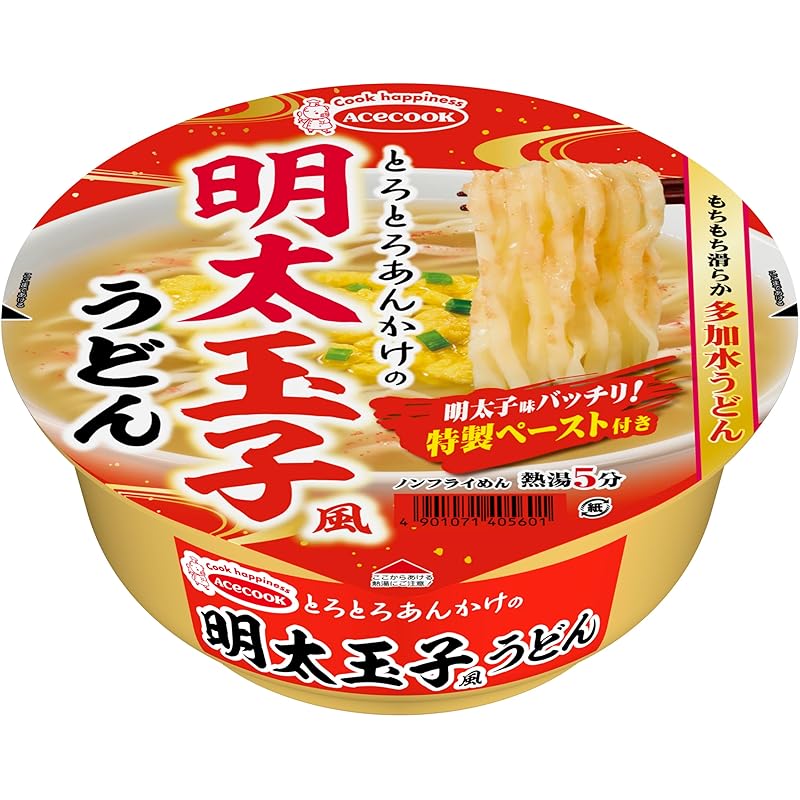 エースコック とろとろあんかけの明太玉子風うどん 73g ×12個