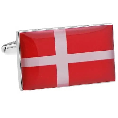 カフスボタン デンマーク 国旗 カフス カフリンクス