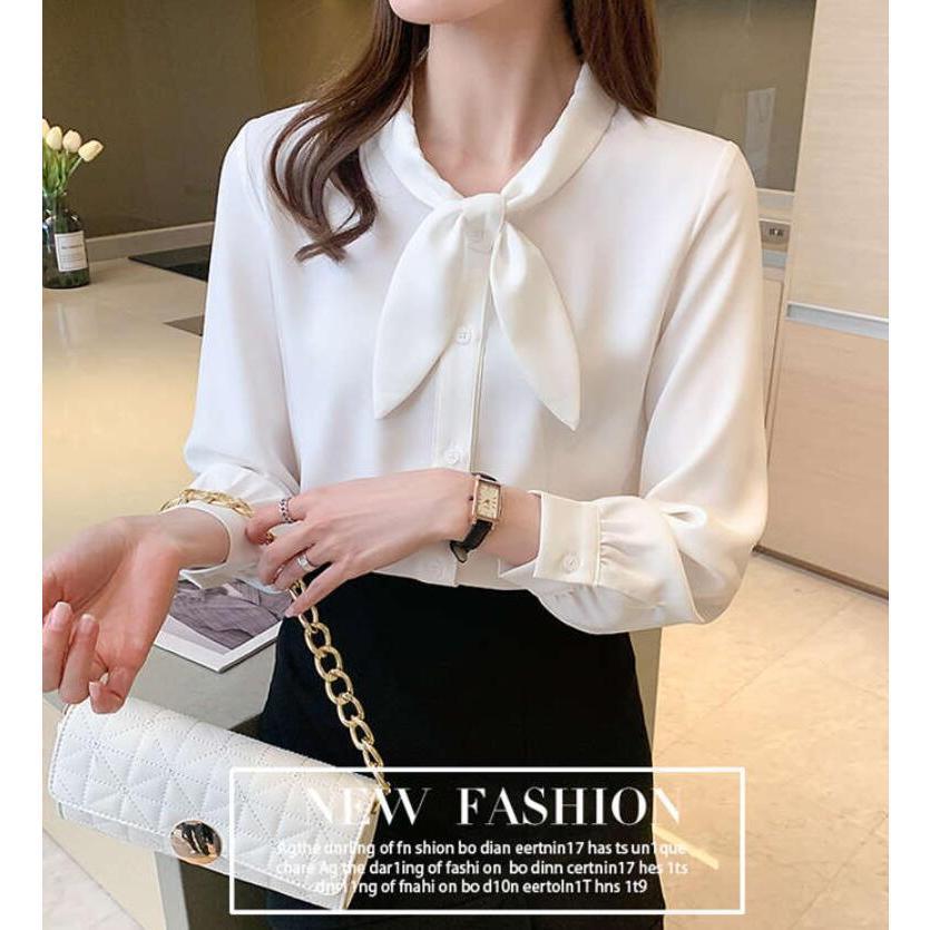 シャツ ブラウス レディース シフォン 長袖 春 夏 秋 トップス リボン フェミニン 着回し シンプル おしゃれ 大人 きれいめ カジュアル