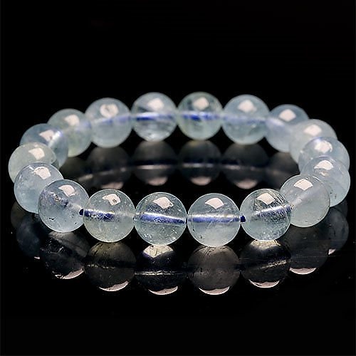 誕生石 アクアマリン ブレスレット 約11mm 天然石 1本 天然石 パワーストーン アクセサリー