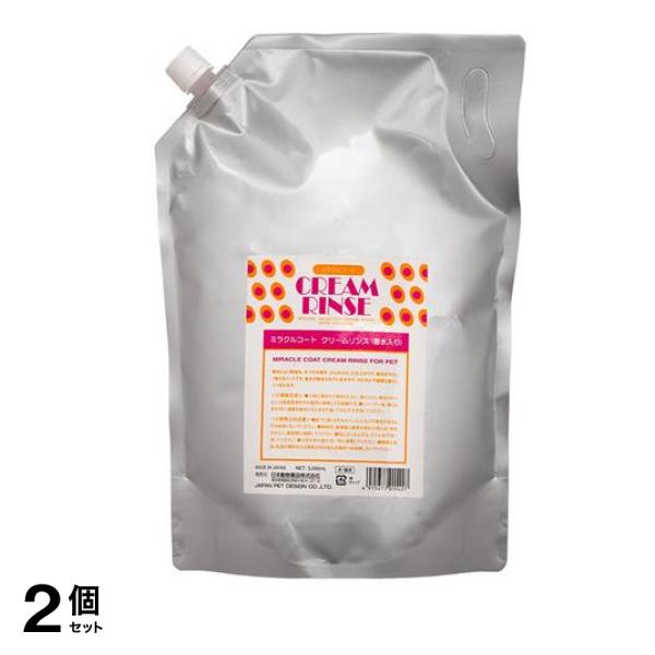 ニチドウ 犬猫用 ミラクルコート クリームリンス 香水入り 3000mL 2個セット