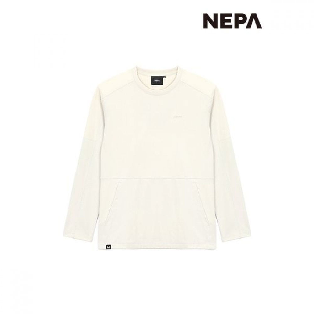 [ネパ] ネパコモンエッセンシャルブロック長袖Tシャツ7KD5370