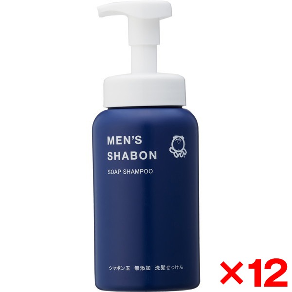 12個セット シャボン玉石鹸 メンズシャボン ソープシャンプー 520ml