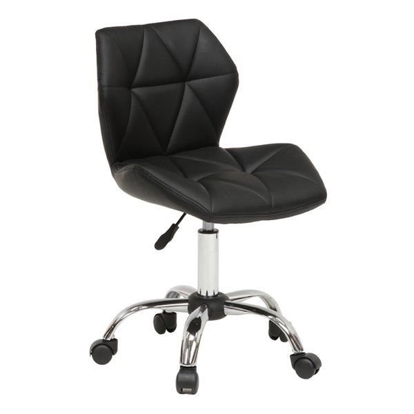 オフィスチェアー ブラック 昇降・回転式 1人掛け LHC-4054BK