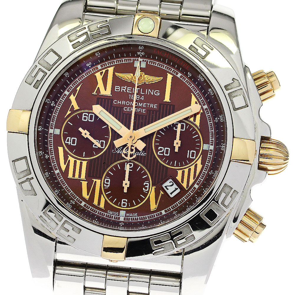 訳あり ブライトリング BREITLING IB0110 クロノマット44 ビコロ デイト 自動巻き メンズ _739515【中古】 228,250円