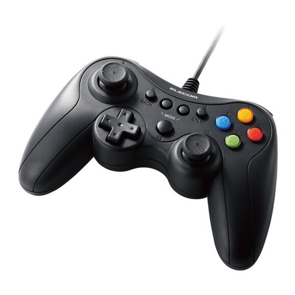 エレコムJC-GP30XBK ブラック [ゲームパッド (PCコントローラー USB接続 Xinput Xbox系ボタン配置 FPS仕様 高耐久ボタン 軽量)] メーカー直送