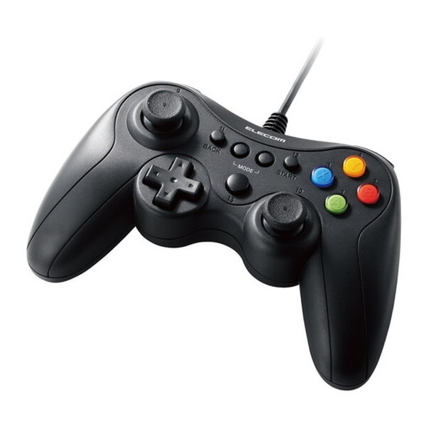 JC-GP30XBK ブラック [ゲームパッド (PCコントローラー USB接続 Xinput Xbox系ボタン配置 FPS仕様 高耐久ボタン 軽量)] メーカー直送