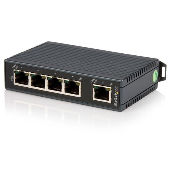 IES5102 [5ポート産業用スイッチングハブHUBDINレールに取付け可能10/100Mbps対応ネットワークハブ] メーカー直送