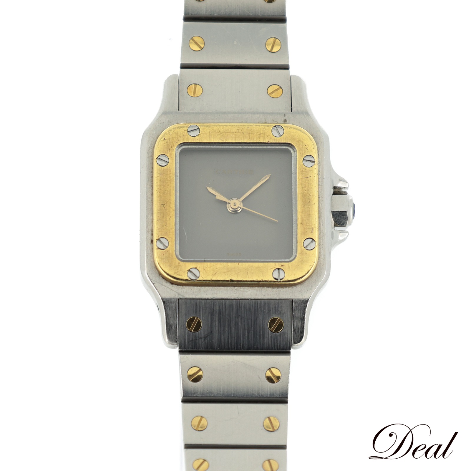 カルティエ サントスガルベSM ゴースト SS/YG レディース 腕時計