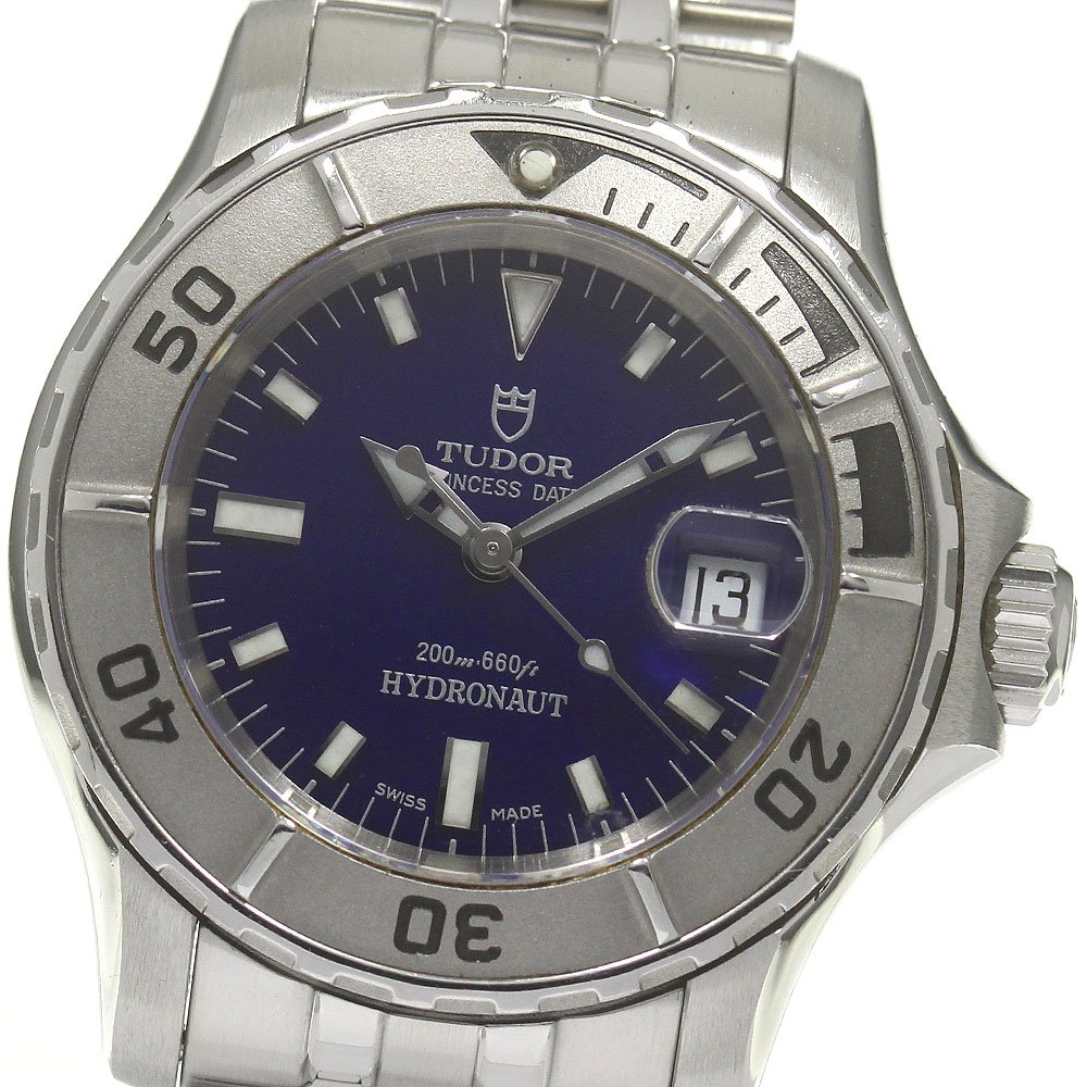 チュードル TUDOR 99090 プリンセス デイト ハイドロノート Cal.2671 自動巻き レディース 良品 保証書付き_837868【中古】