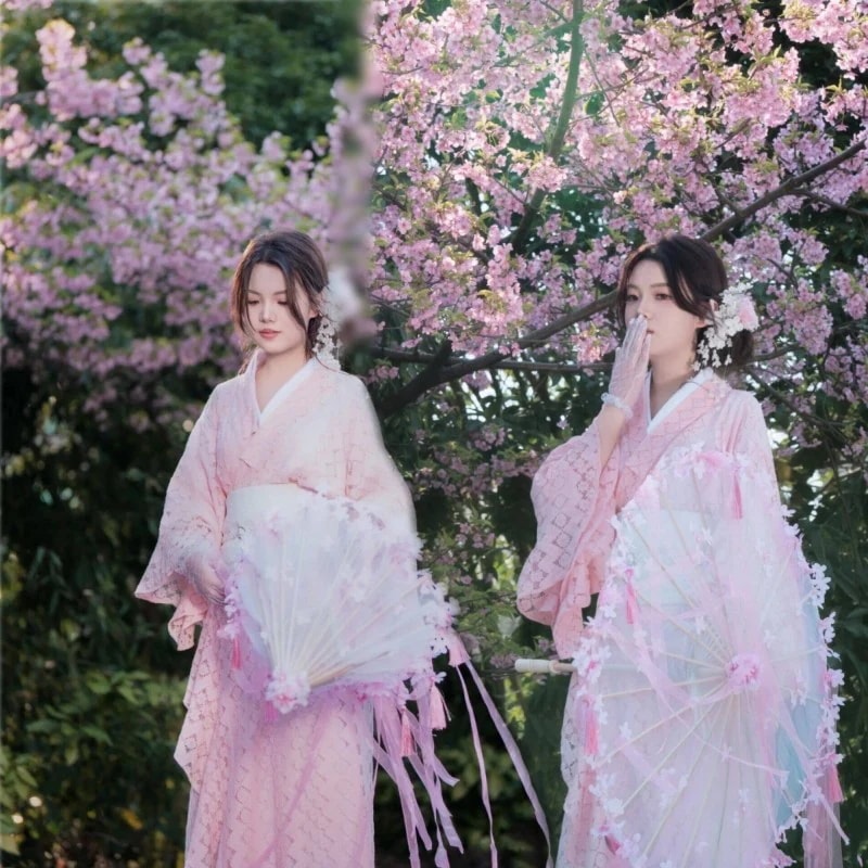 日本正装着物 乙女風改良浴衣 日系 写真 和服 和风フォト着 花火大会