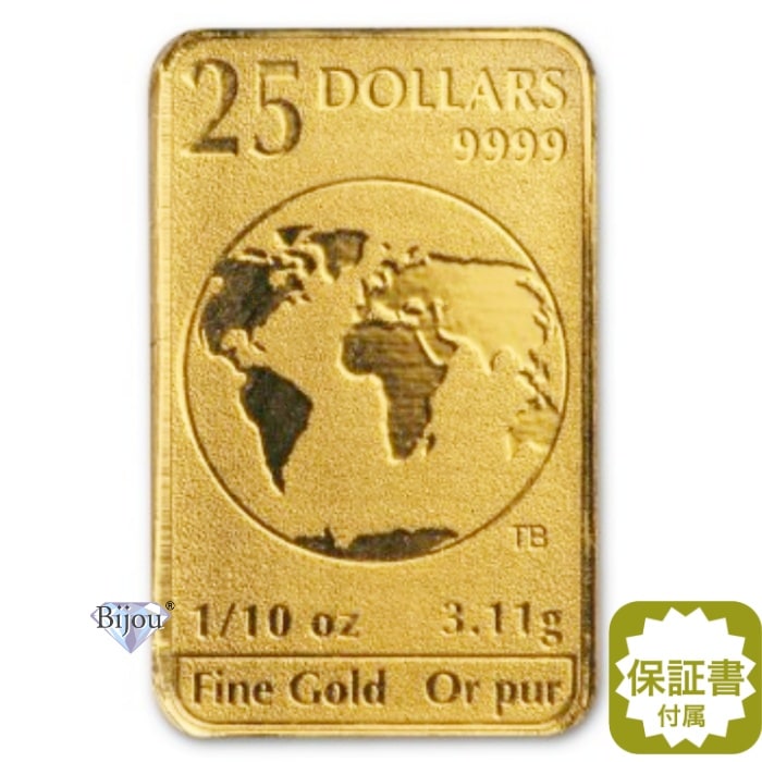 純金 金貨 コイン バー 1/10オンス 3.11g K24 エリザベス2世 インゴット 保証書付 ギフト