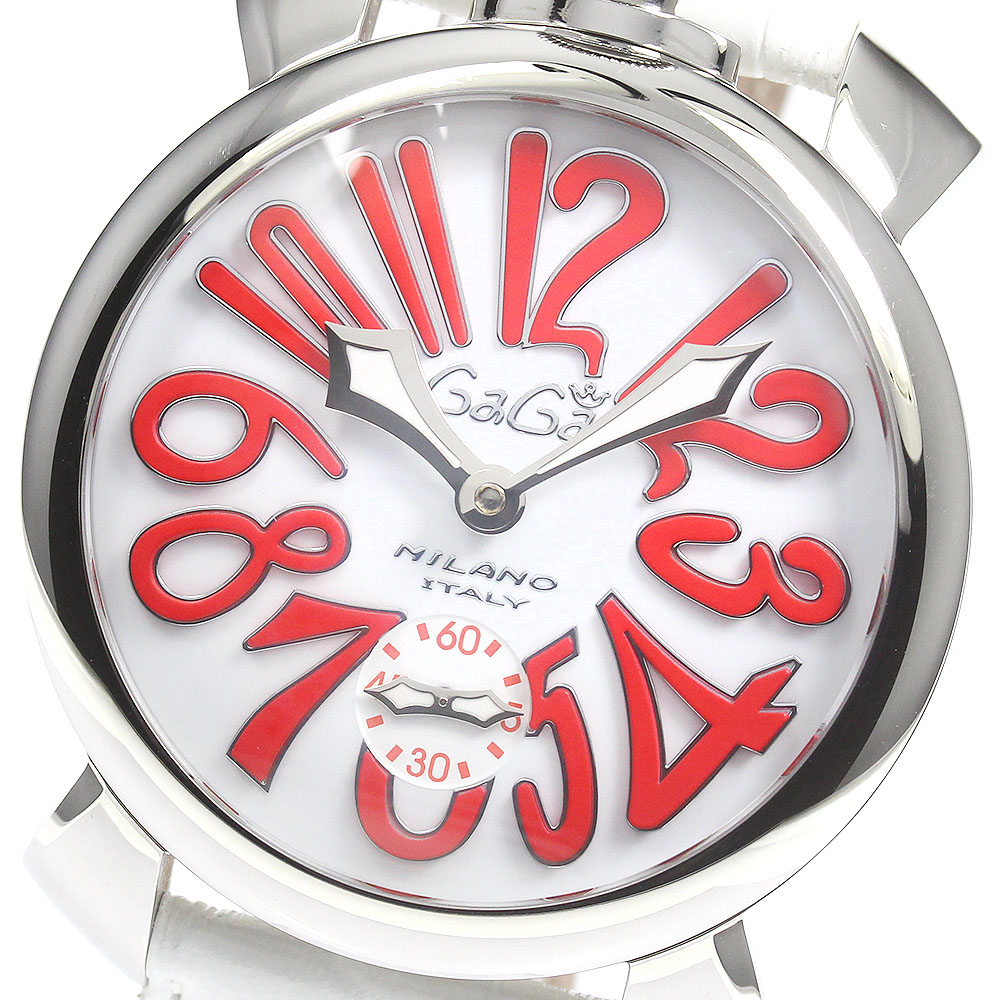 ガガミラノ GaGa MILANO 5010.14S マヌアーレ48 スモールセコンド 手巻き メンズ 良品 _770891【中古】