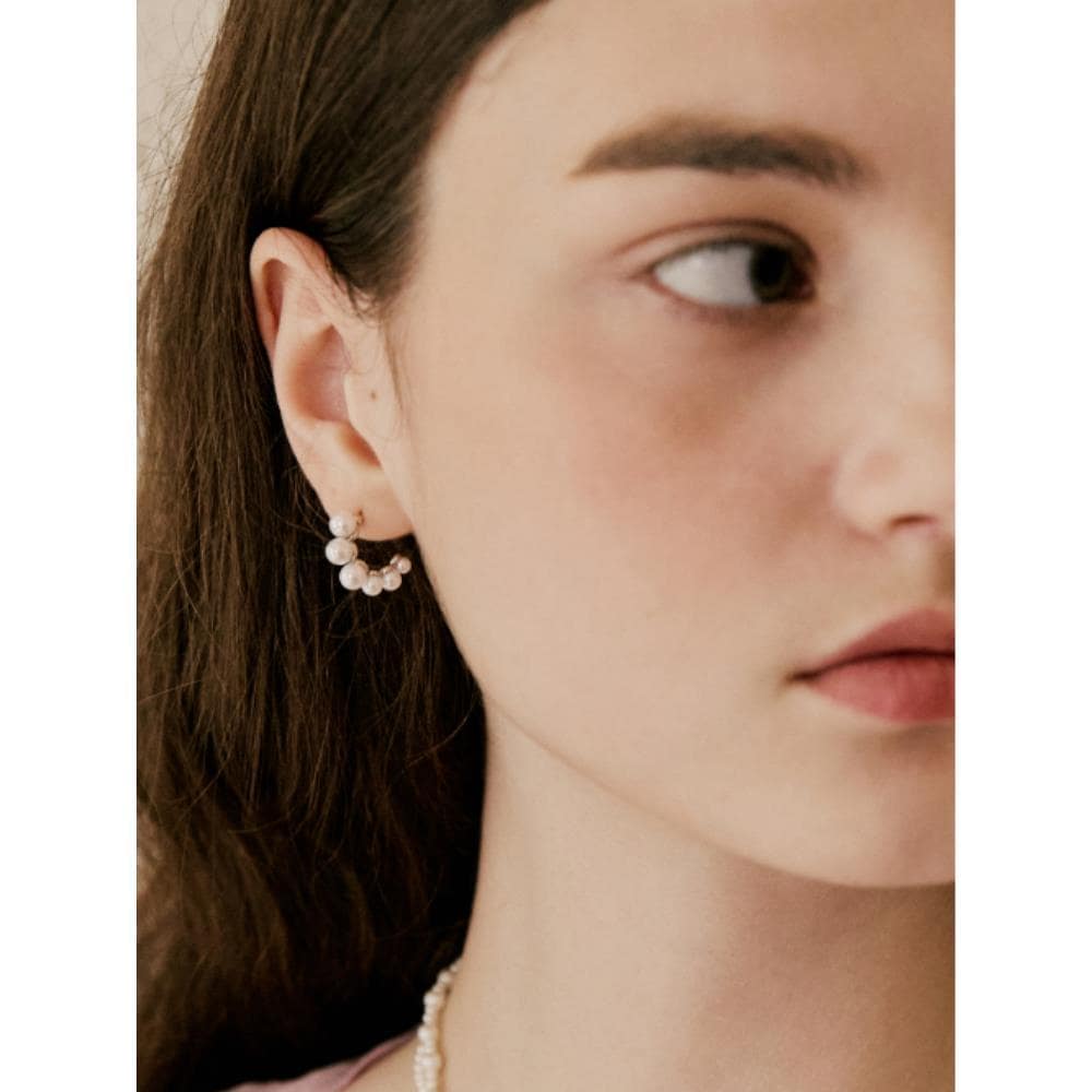 VINTAGE HOLLYWOOD Crescendo Pearl Earrings VH2479EA002M