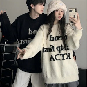 ペアルック セーター レディース ニット おしゃれ ペアルック カップル お揃い 服 トップス セーター メンズ xl 大きいサイズ プレゼント リンクコーデ ペアルック カップル クリスマス