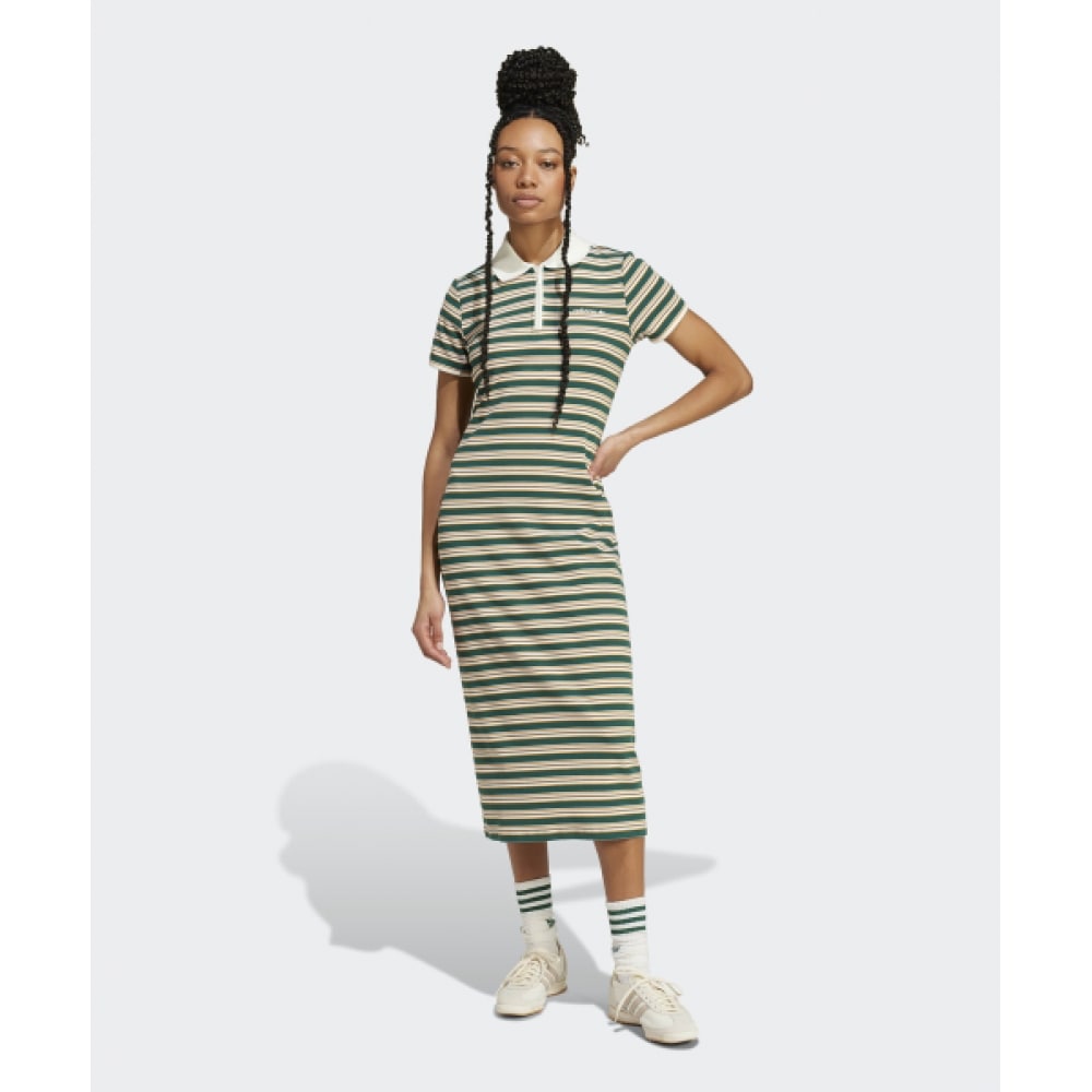 アディダス 80年代ストライプドレス-グリーン/JC6178