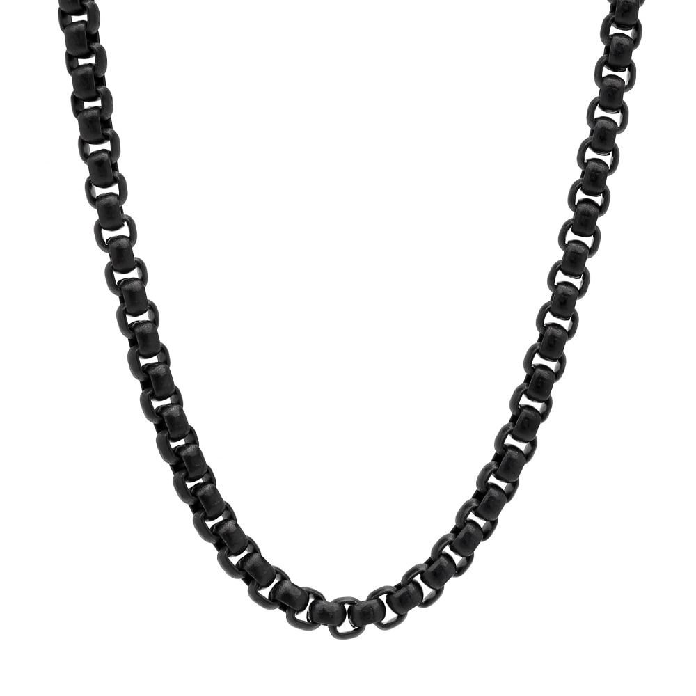 チタン ベネチアンチェーンネックレス黒 [tc003-black]