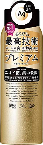 【まとめ買い】エージーデオ24 プレミアム デオドラントスプレー 無香性 180g (医薬部外品)×4個