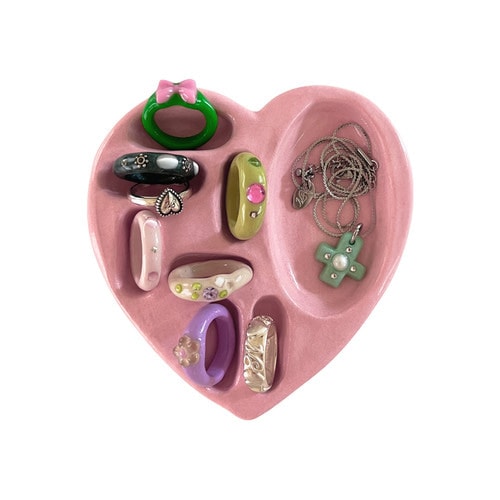 NFF ceramic heart mix holder powder pink セラミックハートミックスホルダー パウダーピンク 韓国雑貨