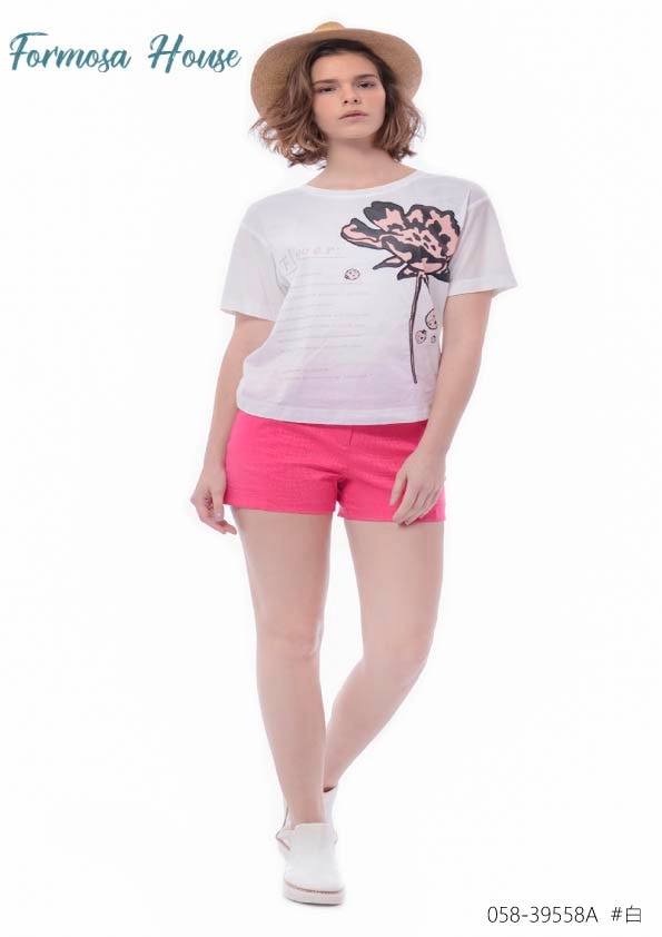 台湾製春夏花Ｔシャツ