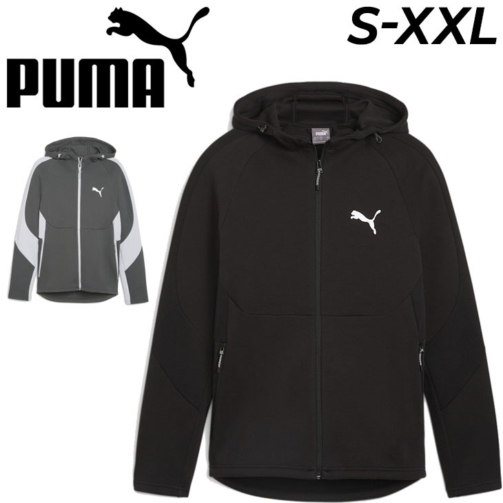 メンズ スウェット エヴォストライプ フーデッド ジャケット/681184