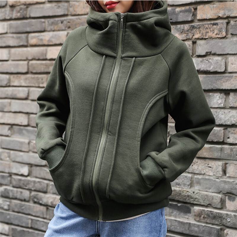 トップス ブルゾン パーカー フーディー ジップアップ 秋 冬 長袖 襟付きブラック グレー グリーン ブルー M L XL LL 学校 イベント 旅行 ガーデン レストラン コンサート ライブ 外出