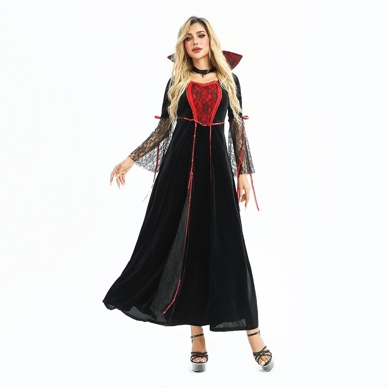 【新品入荷】ハロウィーン衣装死神cosローブ魔女衣装魔女クラブ女王暗黒ゴシックワンピース