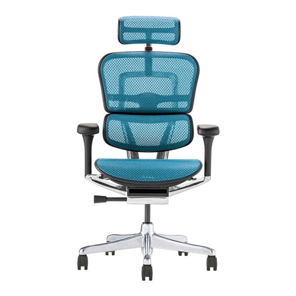 関家具 445409 EHP2-HAM-DR-BF-BL ブラックフレーム×ブルー 高機能チェア (エルゴヒューマン プロ2 ハイタイプ) メーカー直送