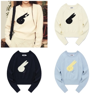 WITTY BUNNY FACE POINT KNIT