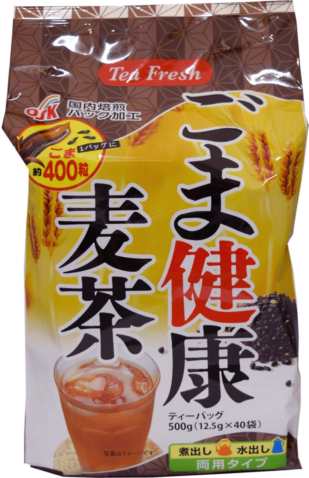 OSK(オーエスケー) ごま健康麦茶 12.5g×40包 ×12セット