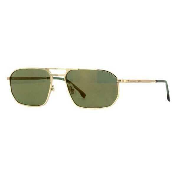 愛用 サングラス HUGO BOSSBOSS 1446/S 0J5G Sunglasses Gold Frame Black With Gold Mirrored サングラス