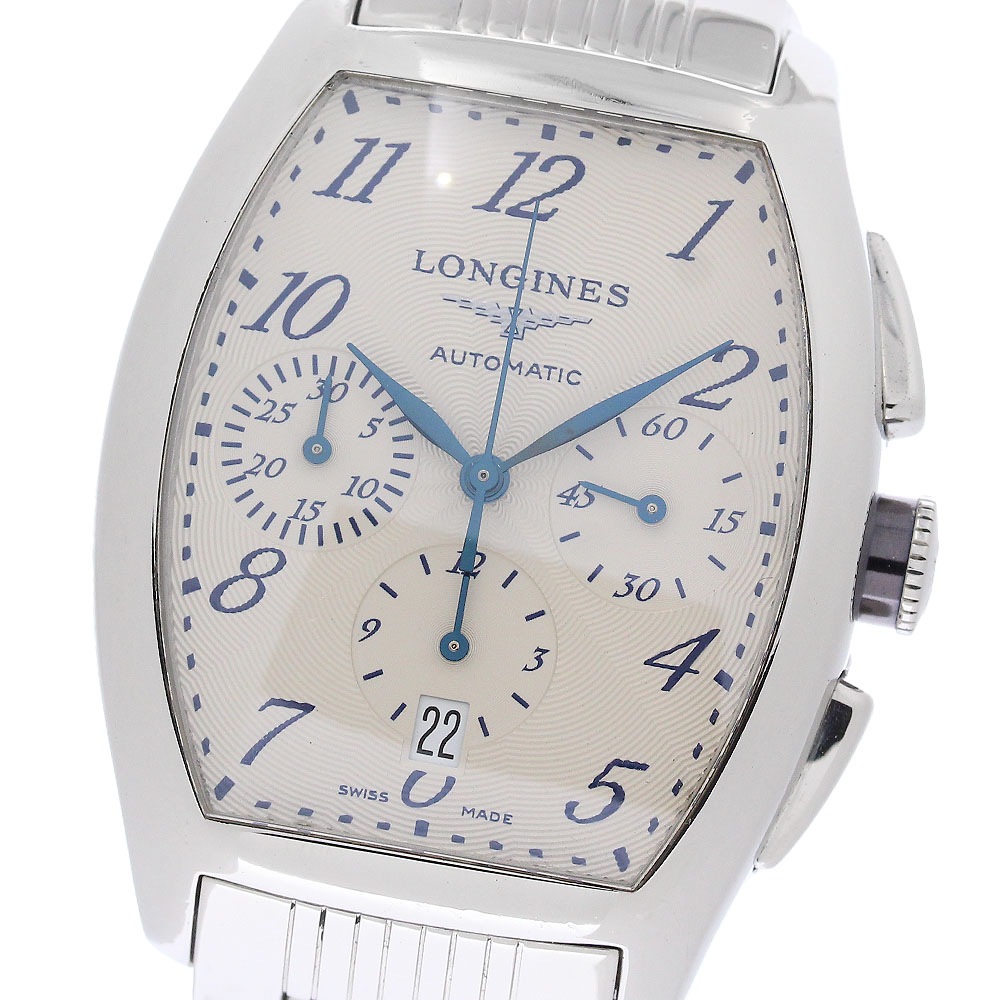 ロンジン LONGINES L2.643.4 エヴィデンツァ クロノグラフ デイト 自動巻き メンズ _956609【中古】