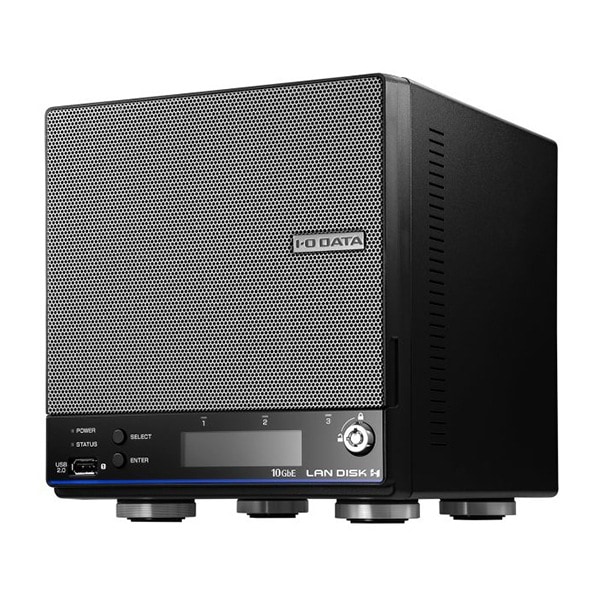 HDL2-HA4B 10GbE Linux OS 法人向け 2ドライブ BOXタイプNAS 4TB (5年保証データ復旧)