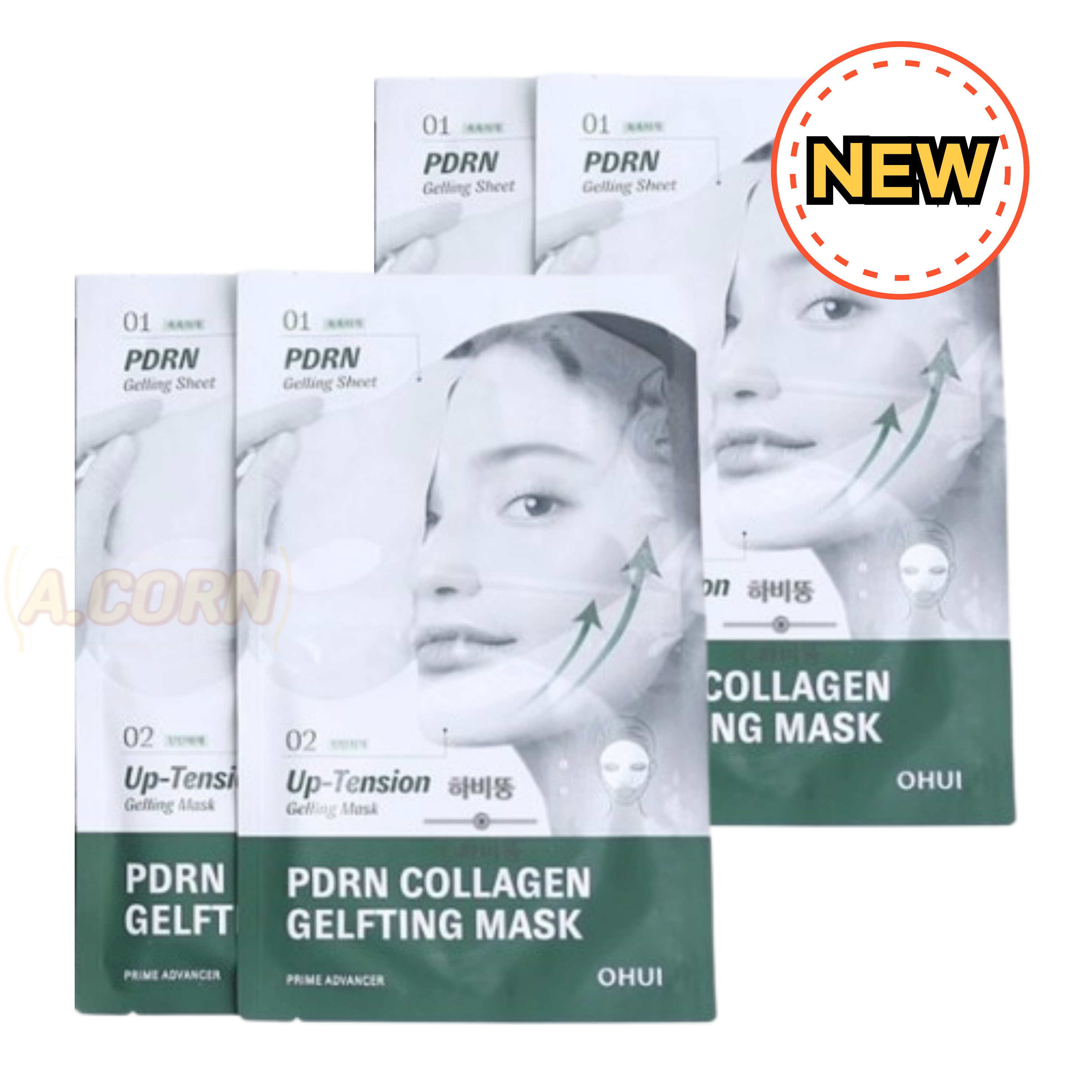 [2025年4月発売]4枚/プライムアドバンサー PDRN コラーゲンゲルフティングマスク