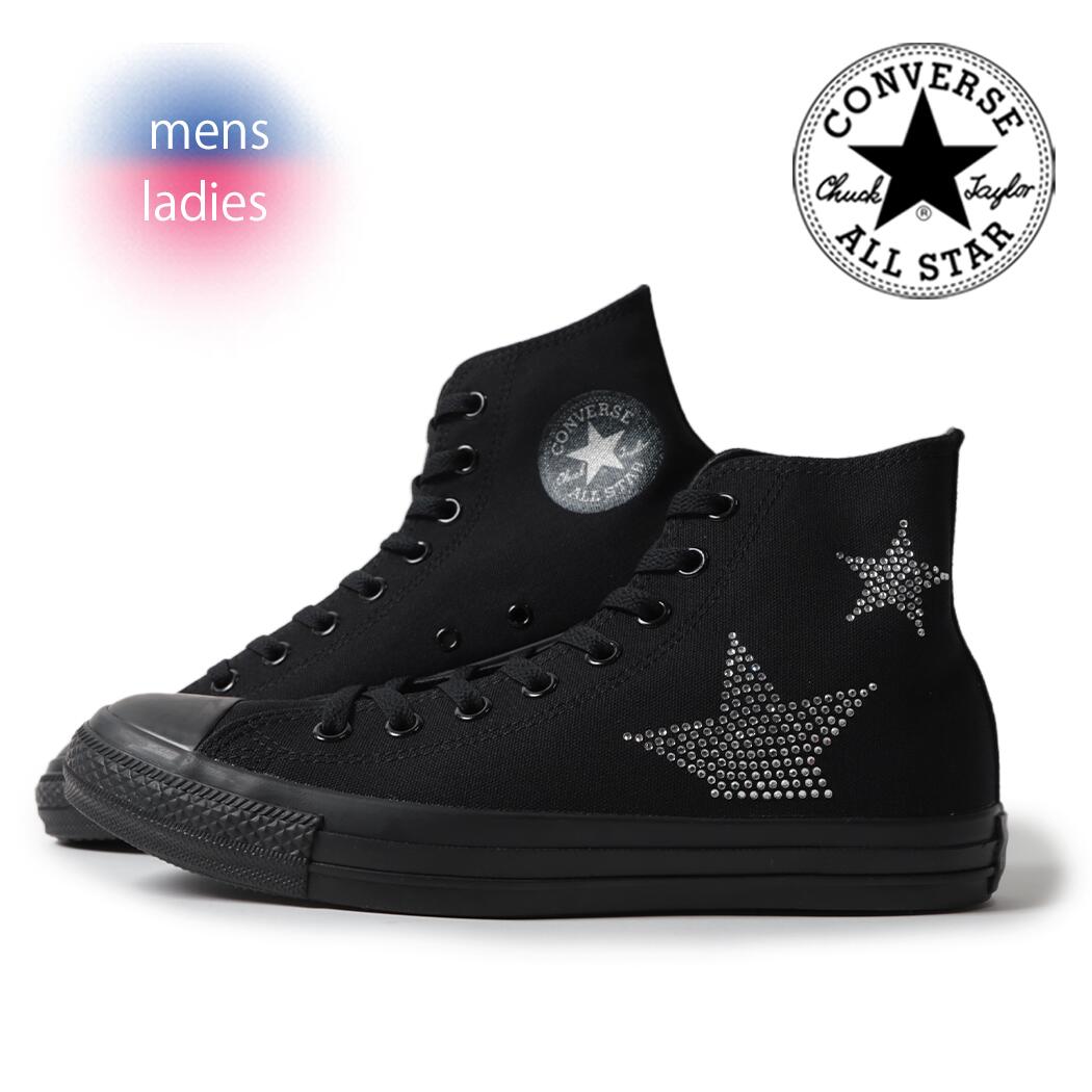 CONVERSE コンバース オールスター ラインストーン ハイ スニーカー ALL STAR RHINESTONE ST HI BLACK/BLACK ( 黒 ブラック 31314161 )