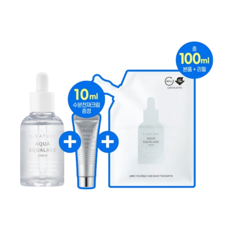 アクア スクアランセラム50ml企画(+50ml詰め替え+水分クリーム10ml)