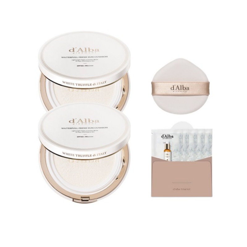 ウォータープル フレッシュ サンクッション 本品 25g x 2p sPF 50 + PA +++++ セラム クレンザー 15ml セット