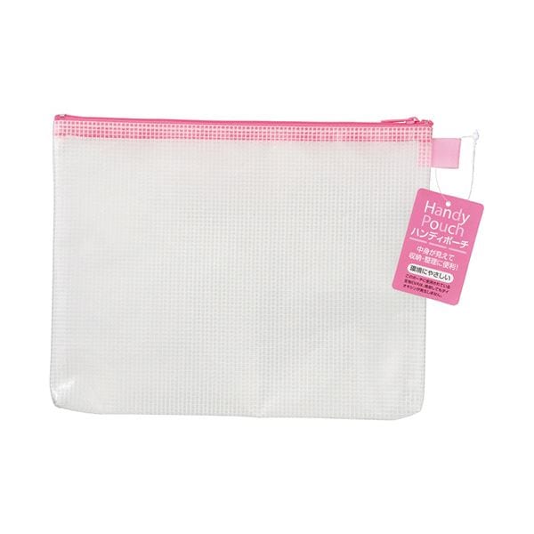 （まとめ）ハピラ ハンディポーチ A5 ピンク HP302PK 1セット（5枚） (×10セット)