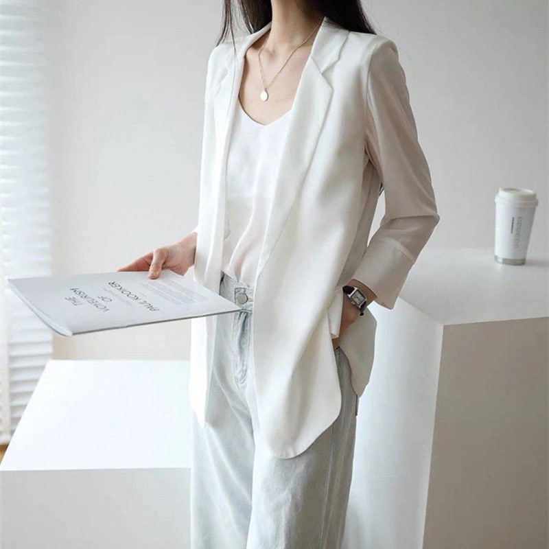 スーツトップ 秋の薄手シフォンブラウス ブレザー レディース コート ジャケット ジャケット コート アウター 上着 冬 アウター 新作