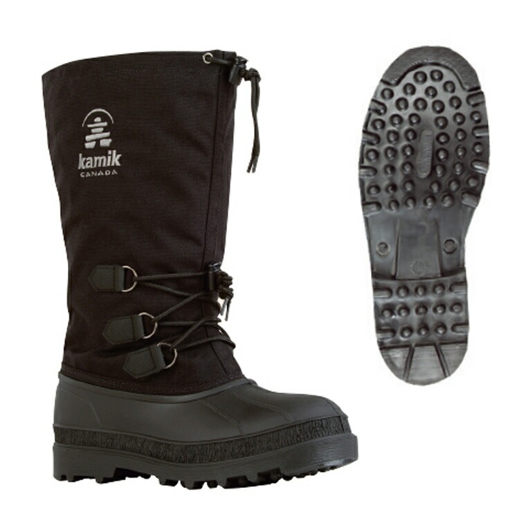 カヌック メン メンズスノーブーツ US8（26cm） ブラック #1600229