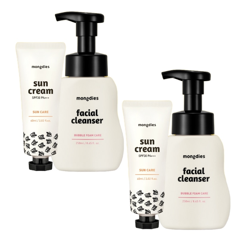 [2+2]ベビーデイリーサンケアセット（サンクリーム2+フェイシャルクレンザー2）