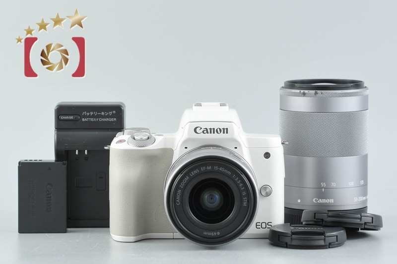 EOS Kiss M ダブルズームキット ホワイト