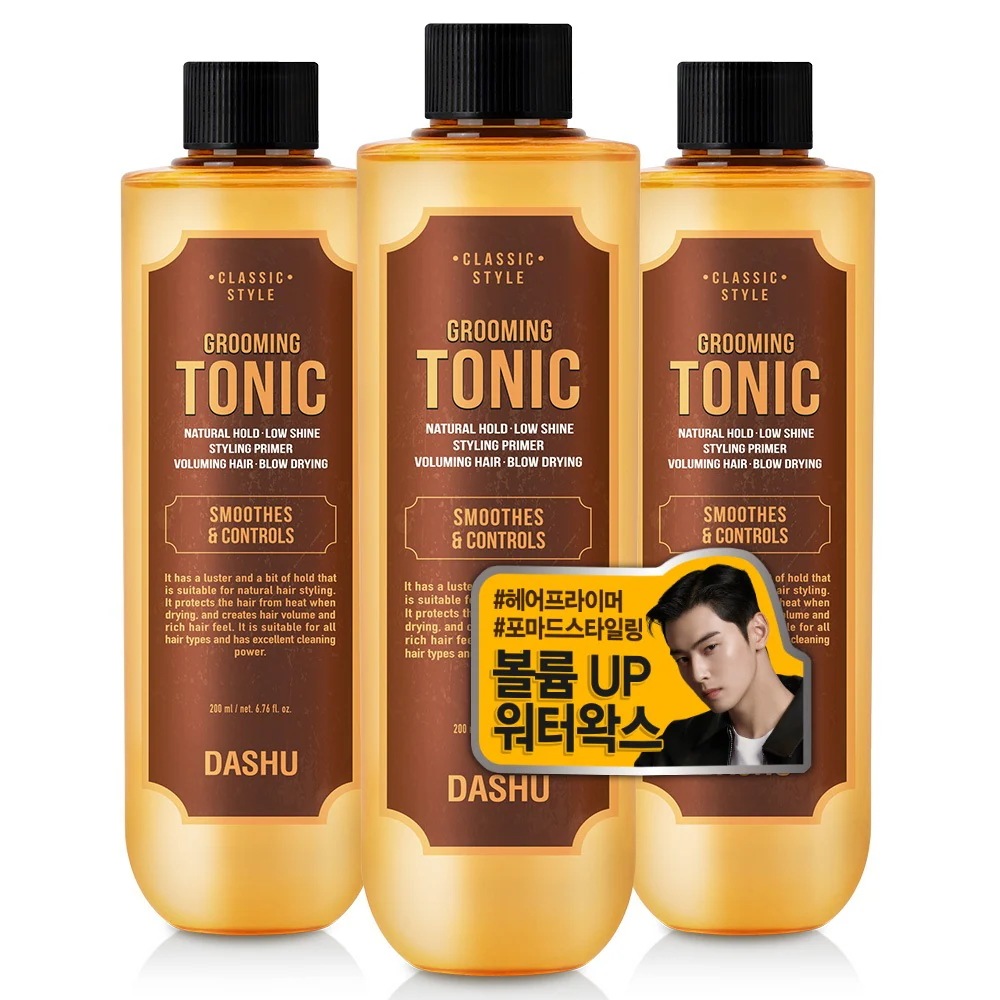 DASHU ダッシュ クラシック ボリューム グルーミング トニックウォーター 200ml 3本