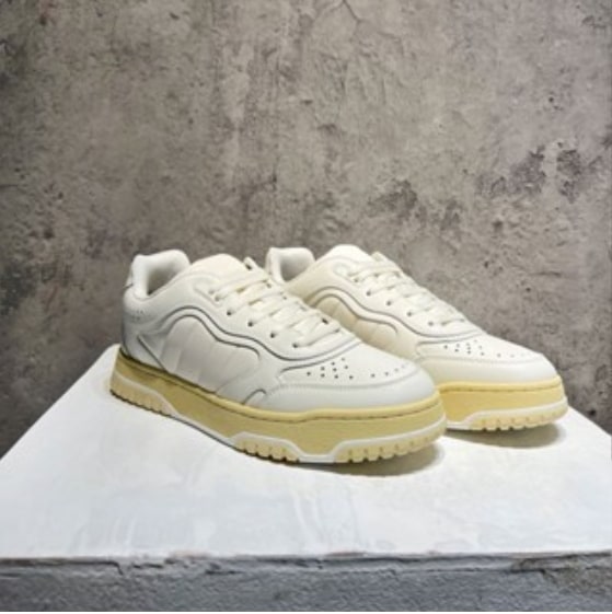 本革 ドロストリング プラットフォーム厚底 レトロ ホワイトスニーカー ユニセックス カップル用 スケートシューズ スポーツ＆カジュアル