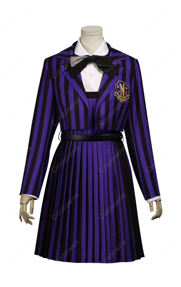 ウェンズデー シーズン2 パート2 イーニッド・シンクレア コスプレ衣装 刺繍 制服