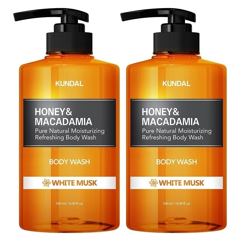 [1+1] ハニーアンドマカダミア ピュア ボディウォッシュ (ホワイトムスク) 500ml 2個