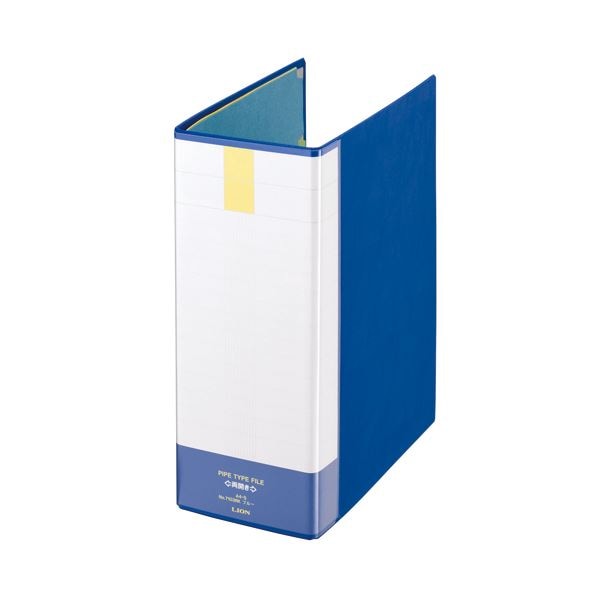 (まとめ）ライオン事務器 パイプ式ファイル(環境)両開き A4タテ 1000枚収容 100mmとじ 背幅121mm ブルー No.7103RK1セット(10冊)(×3セット) 37,867円