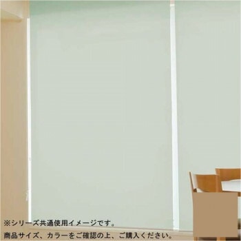 タチカワ ファーステージ 防炎ロールスクリーン ダークブラウン 幅60x高さ180cm プルコード式 TR-1048 モカ